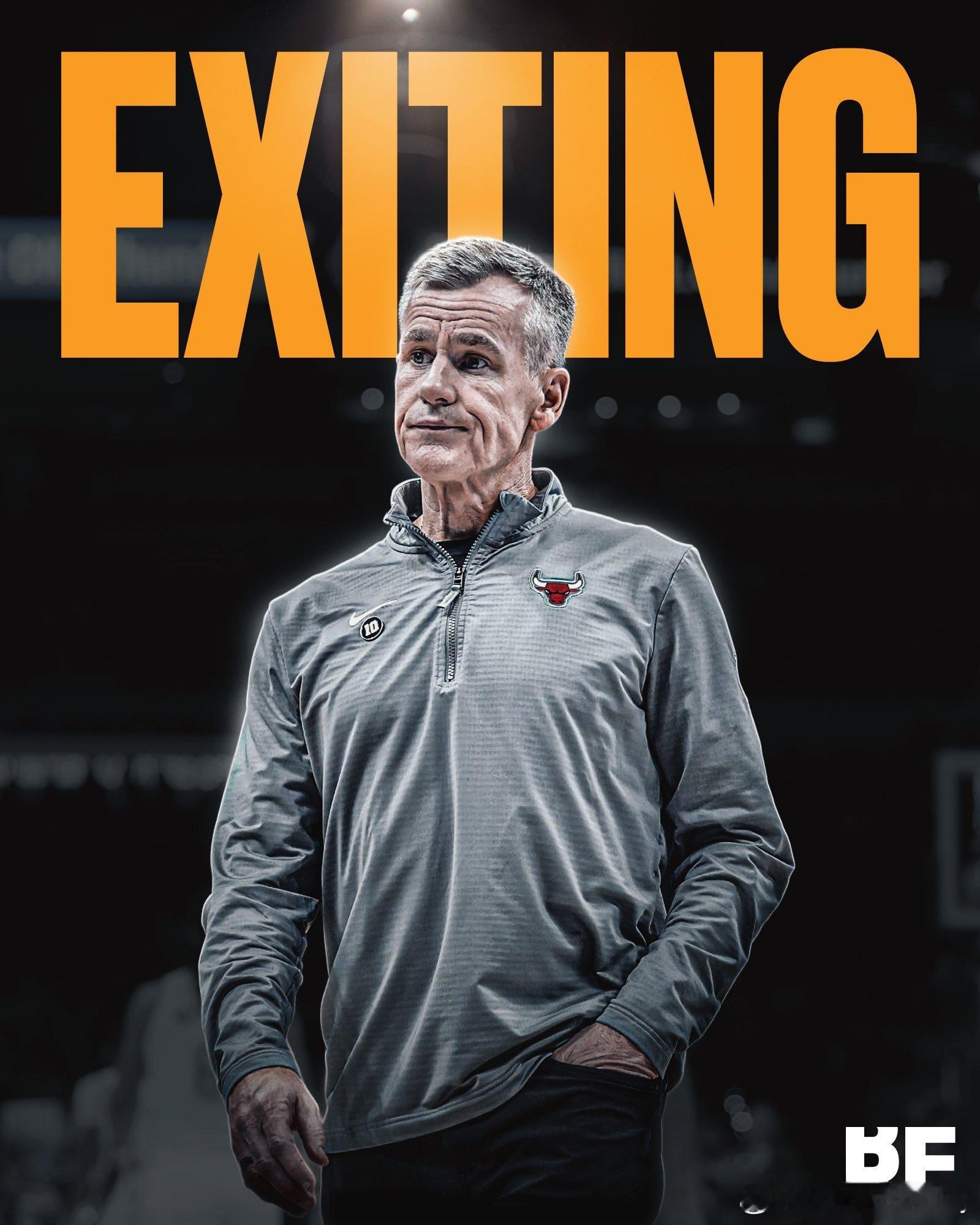 比利·多诺万卸任公牛主教练一职！他在芝加哥公牛执教了六个赛季。现年60岁的多诺万