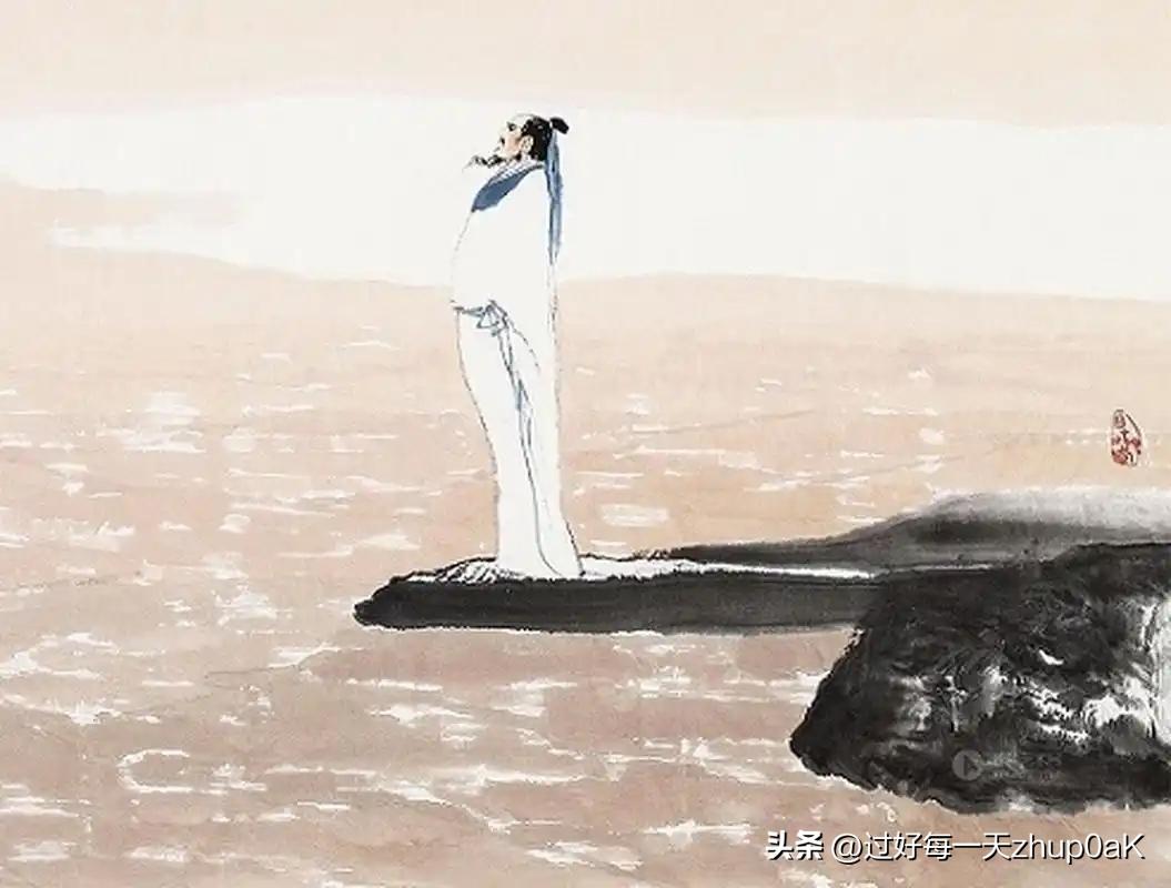 《浪淘沙·其九》
——唐·刘禹锡
流水淘沙不暂停，
前波未灭后波生。
令人忽忆潇