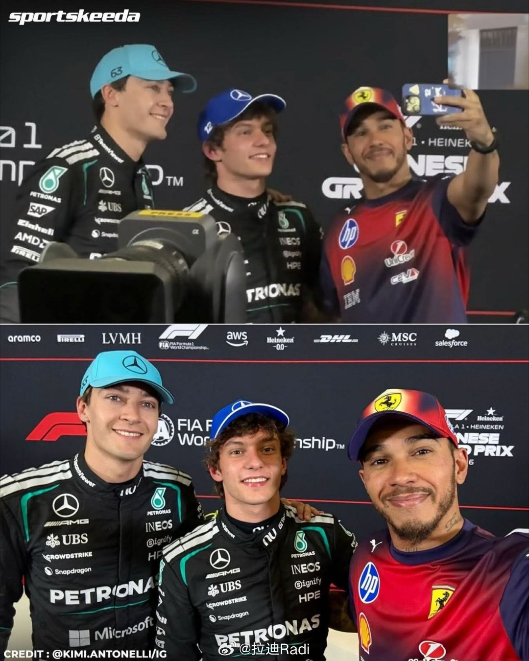 f1 汉密尔顿对中国大奖赛排位赛的表现感到满意，但指出法拉利的正赛速度仍落后梅赛