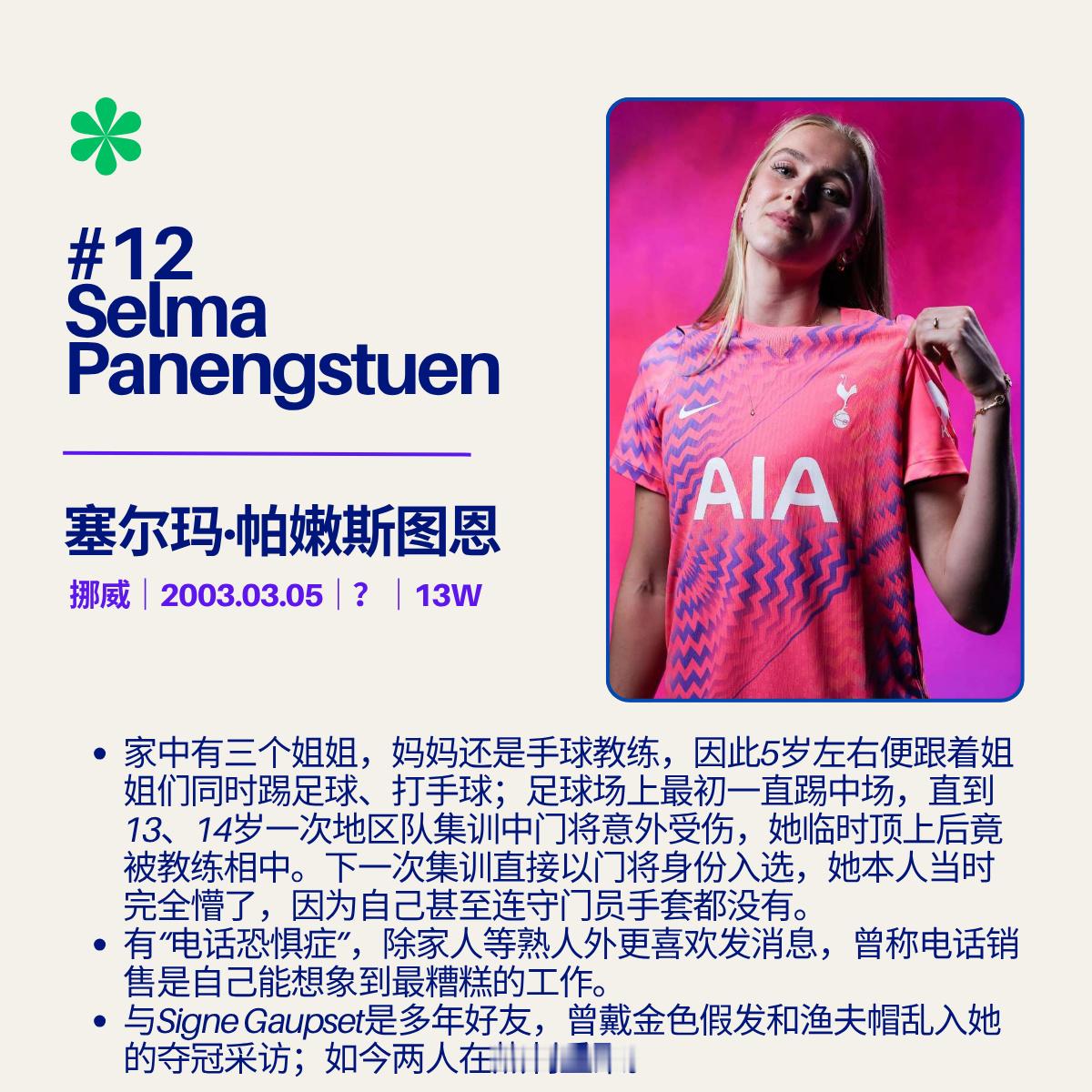 ⏳2026/27赛季WSL开赛倒计时5天球员简介🔟｜托特纳姆热刺（门将&后卫）
