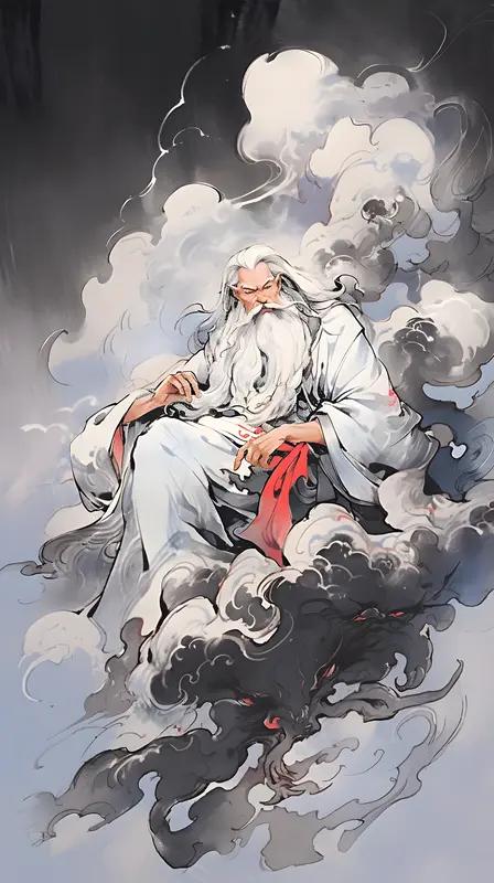 南华老仙授予张角天书时，已经预料到了黄巾起义失败的结局

话说穷秀才张角入山采药