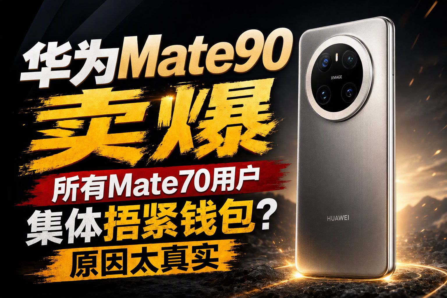 华为Mate90卖爆，所有Mate70用户集体捂紧钱包？原因太真实