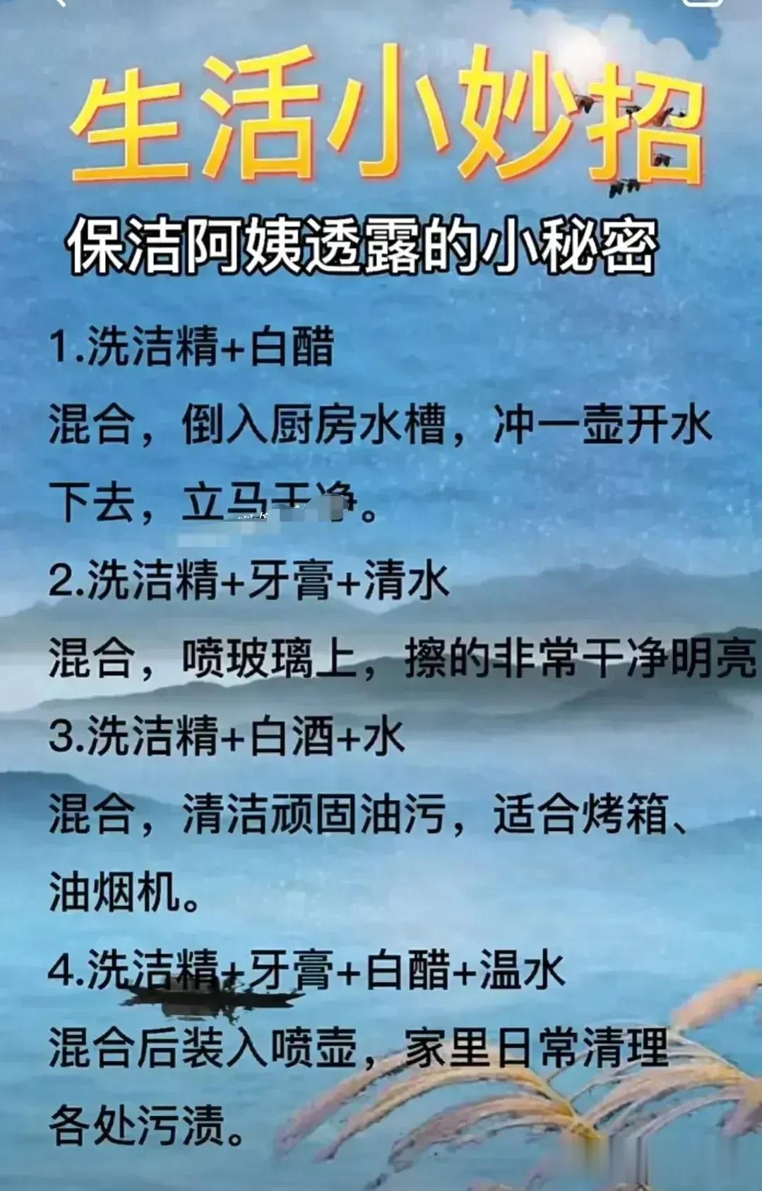 活了五千年才知道还有这么多生活小技巧，保洁阿姨透露的小秘密，年薪百万大厨不愿意透