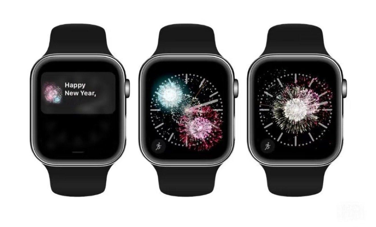 iPhone也有新年模式还有一个半小时，零点可以看烟花特效