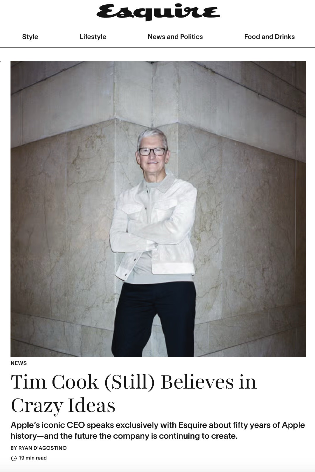 It’s definitely still his company……库克接受时