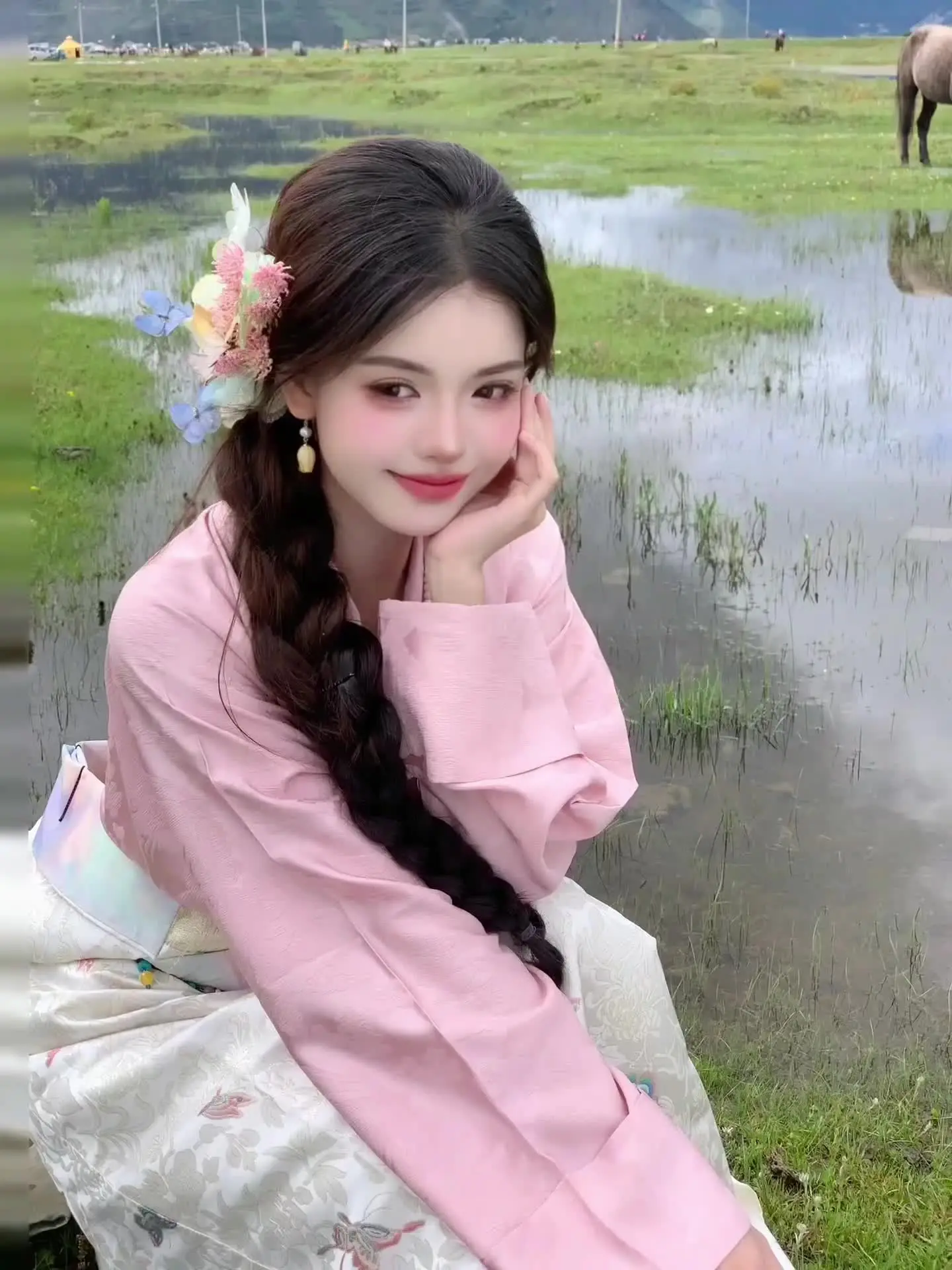 美哭了！在香格里拉拍到了甜每天小卓玛！