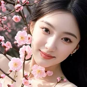 樱花盛开的季节，少女与花朵的完美融合，温柔如水。樱花氛围感照片 樱花美照 唯美樱