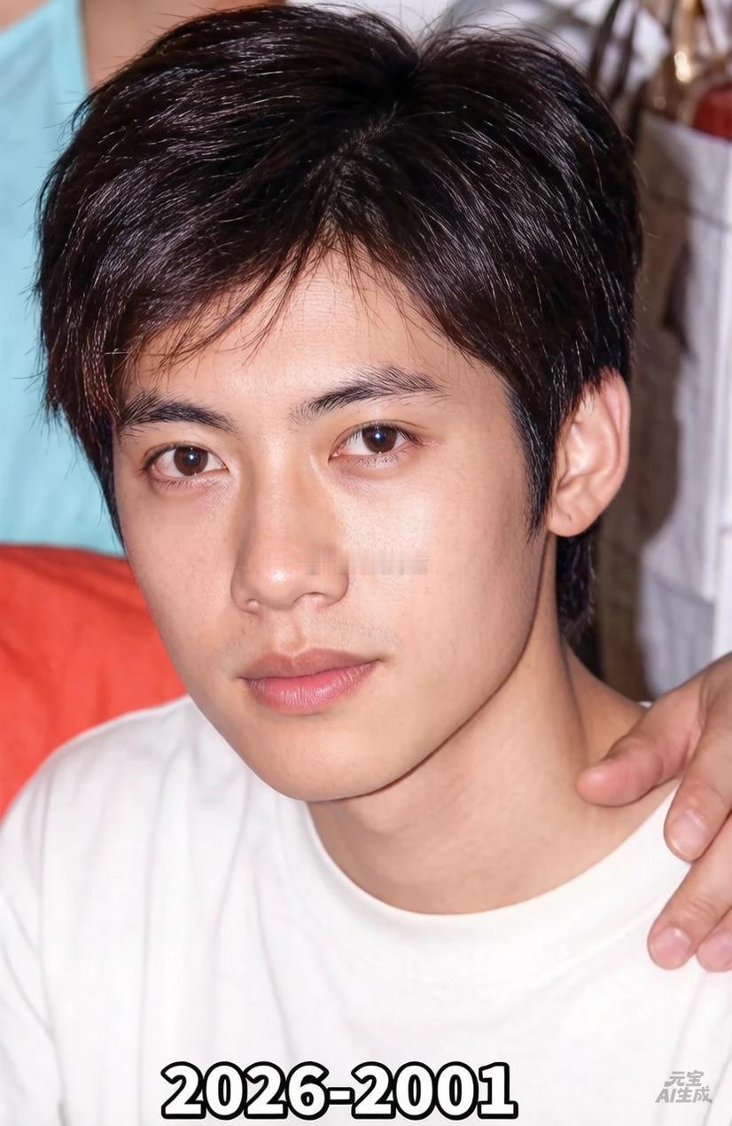 岁月不饶人，帅哥变老爹，当年可是校草级别的。 