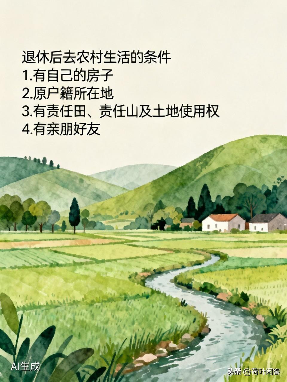 一、有比较好的属于自己的房子。
二、原户籍所在地。
三、有责任田、责任山，并且有