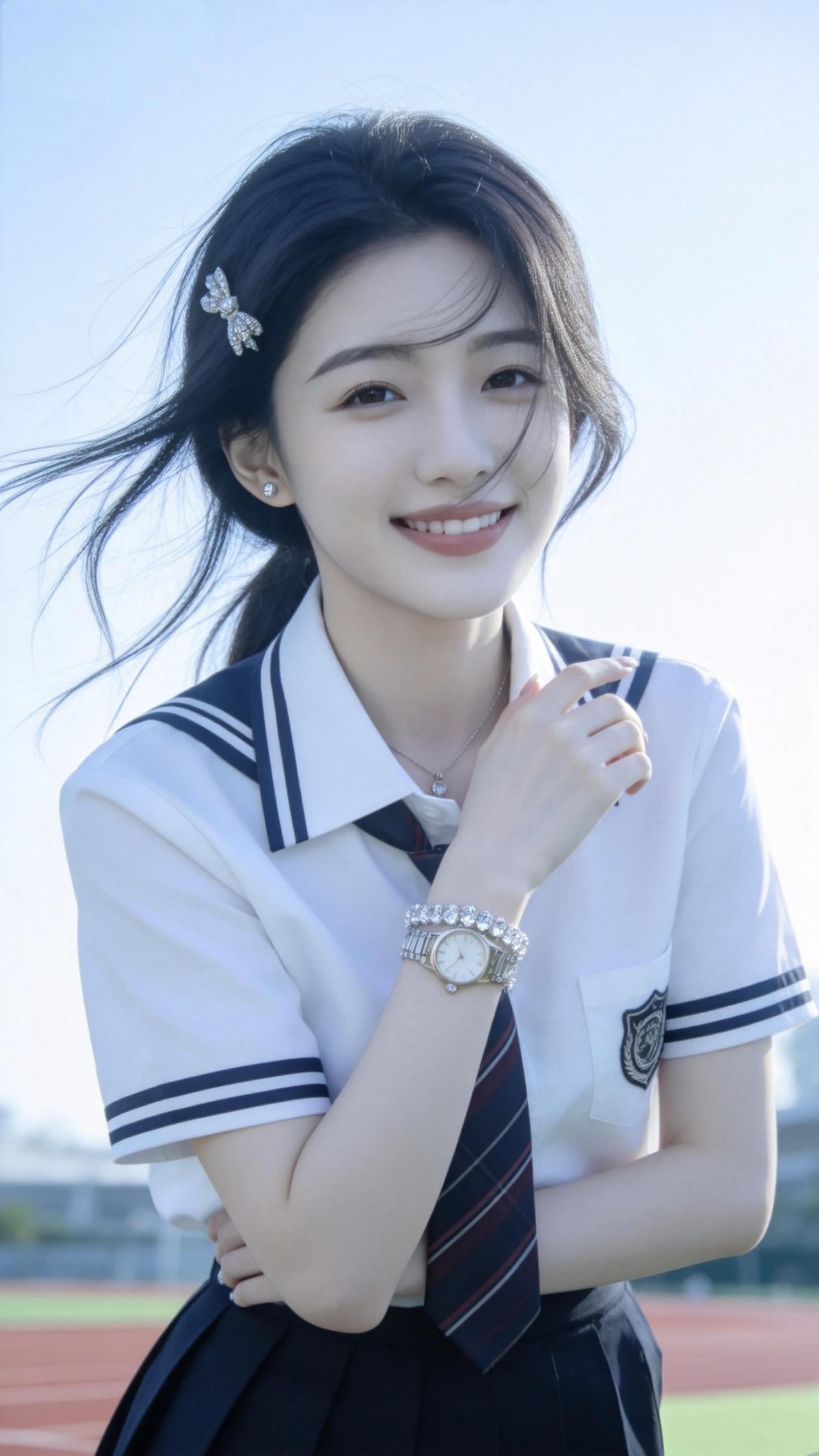 清纯甜美的样子漂亮吗