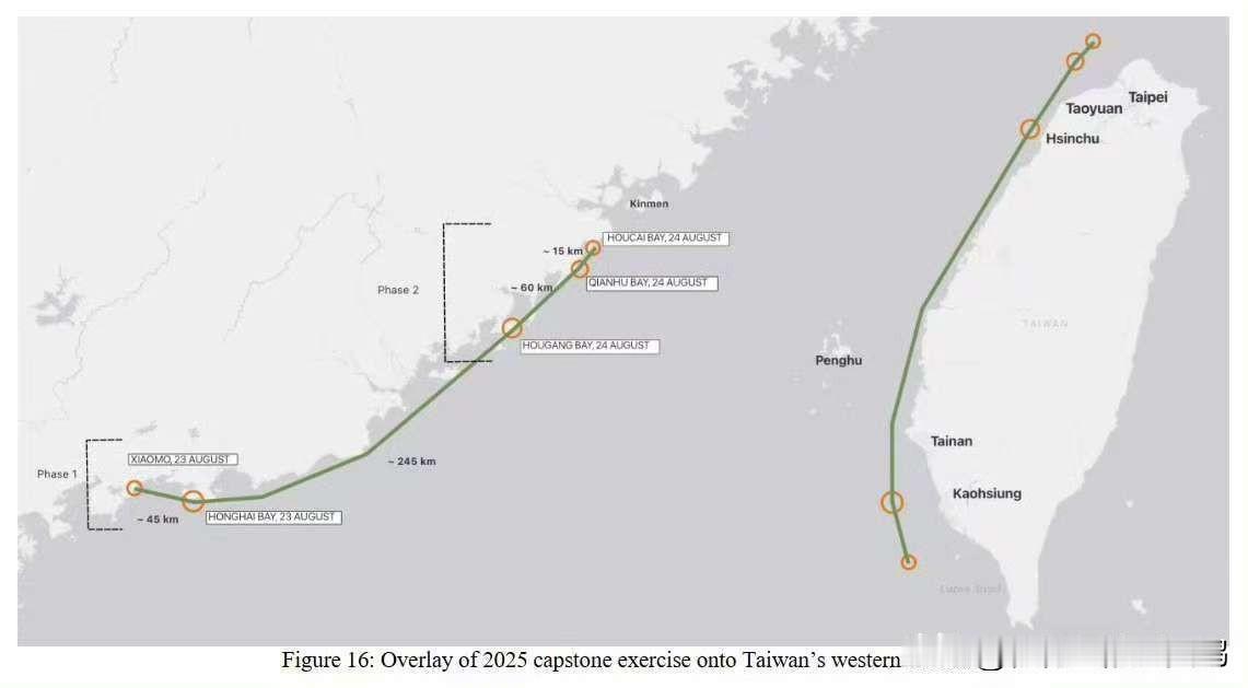美国海军战争学院的新报告认为我军在2025年8月进行了一次对台岛的模拟登陆演习。