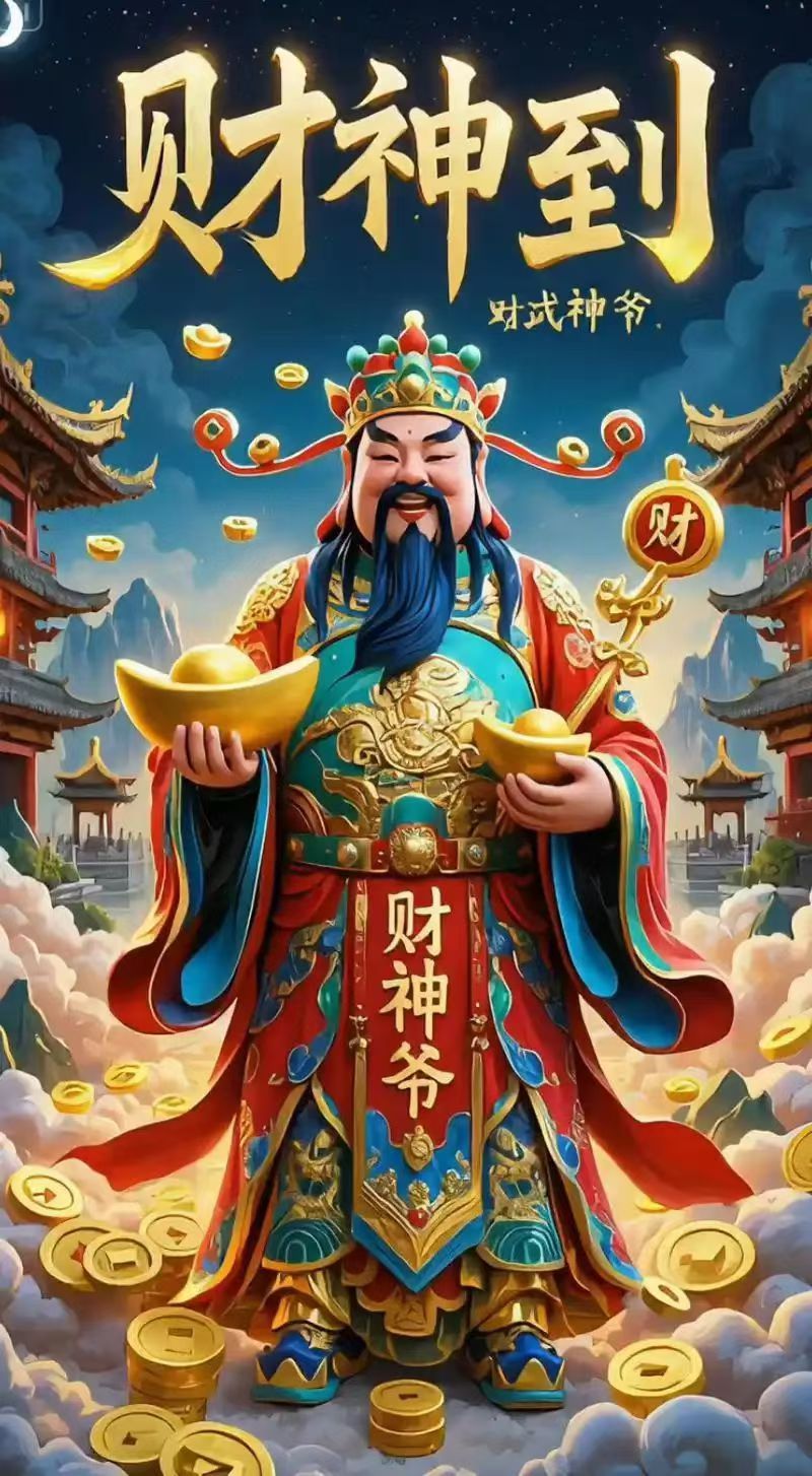 有缘刷到财神爷，祝您发大财，行好运！ ​​​