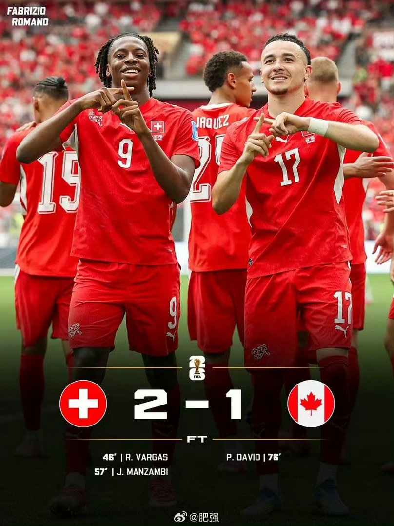 瑞士vs加拿大🇨🇦的一球差距！巴西🇧🇷的顺利打出、波黑的暴怒😡远射！海