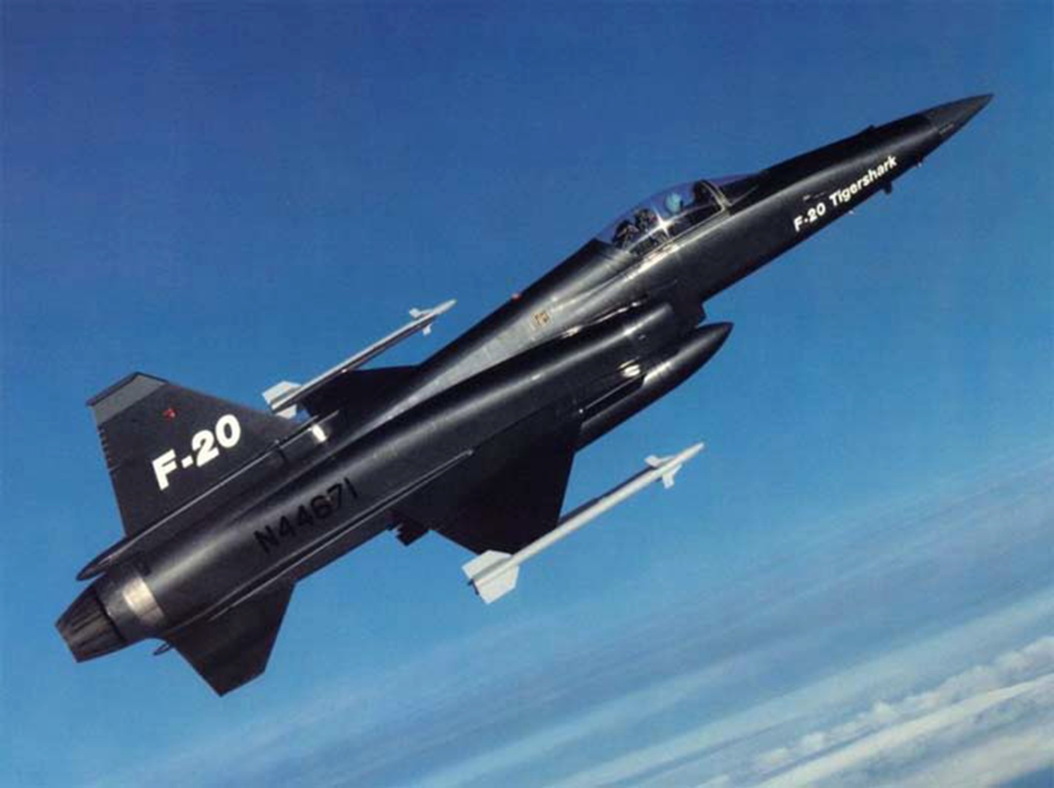 分享圖片：美國諾斯羅普F-5G/F-20“虎鯊”輕型戰鬥機 