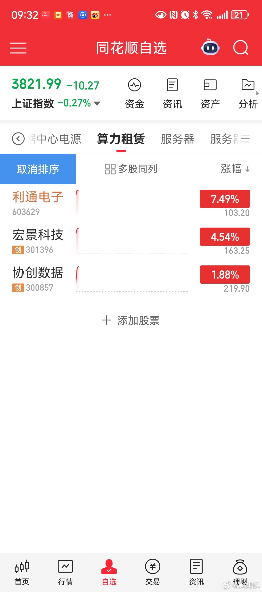 算力租赁。 