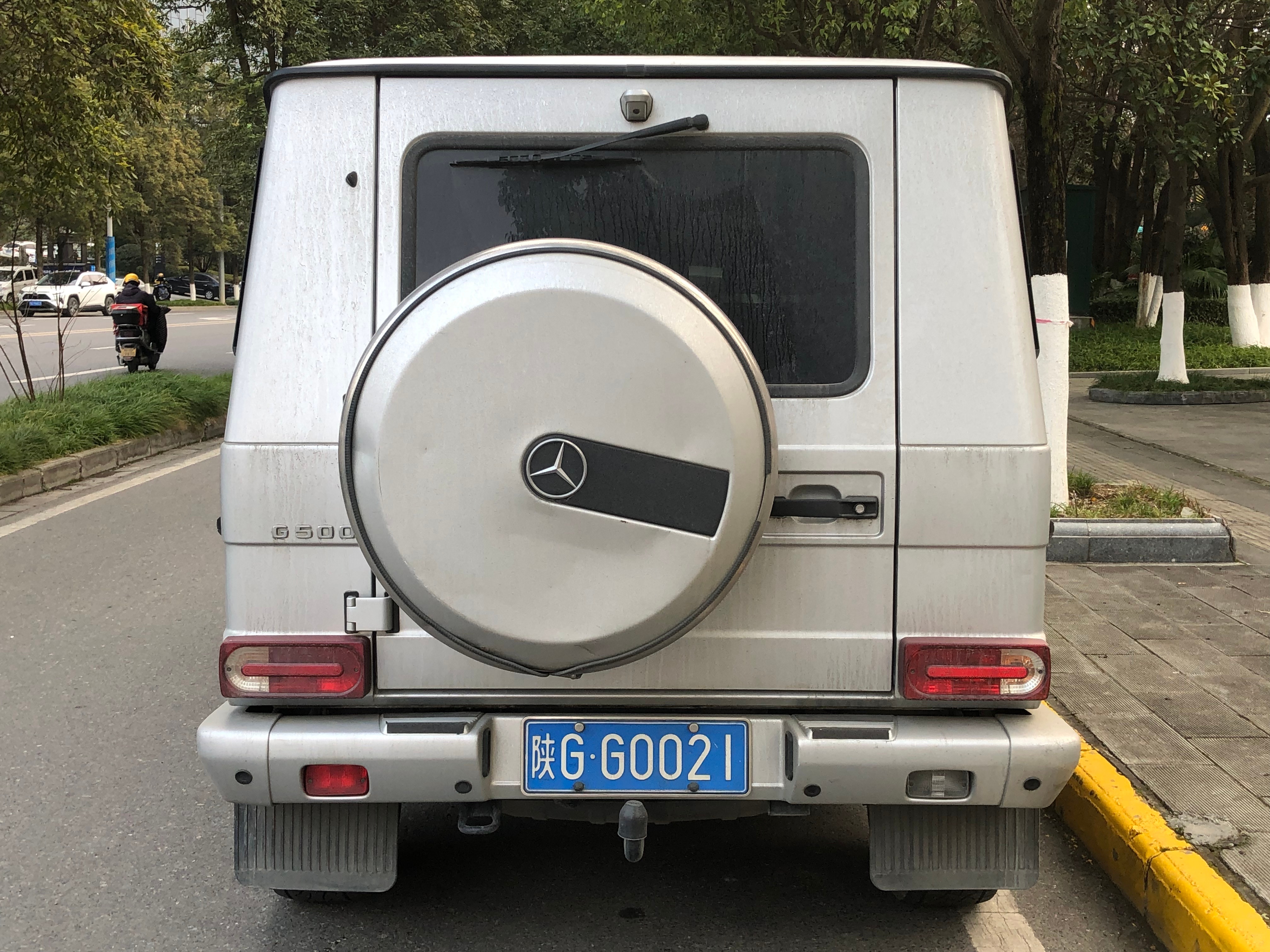 全球车牌 陕GG0021奔驰G500 安康
