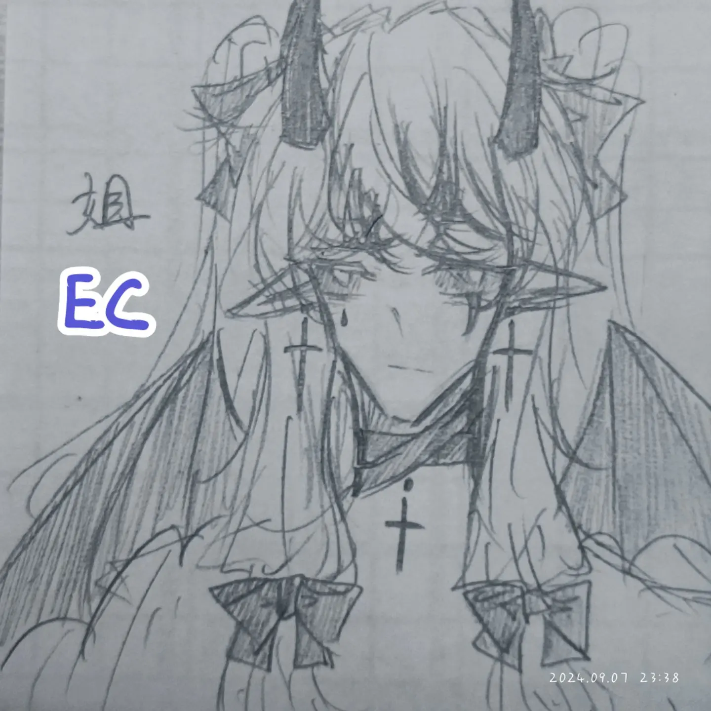画了oc们，樱凌是自设