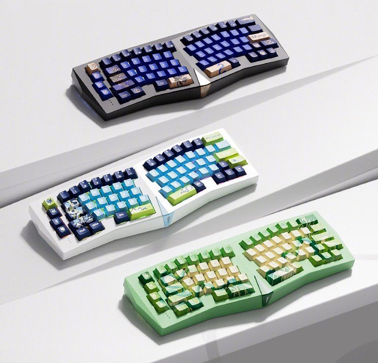 Akko最近搞了个大动作，推出了蛇年限定的“Armor Alice”机械键盘。这