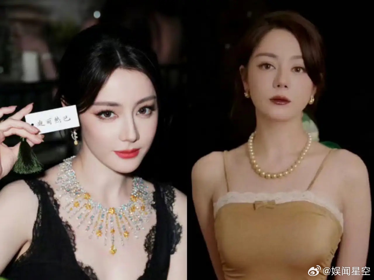 谁给迪丽热巴画的妆Dior活动，一身黑色蕾丝，眼神高冷，简直就是建模脸，全网都在