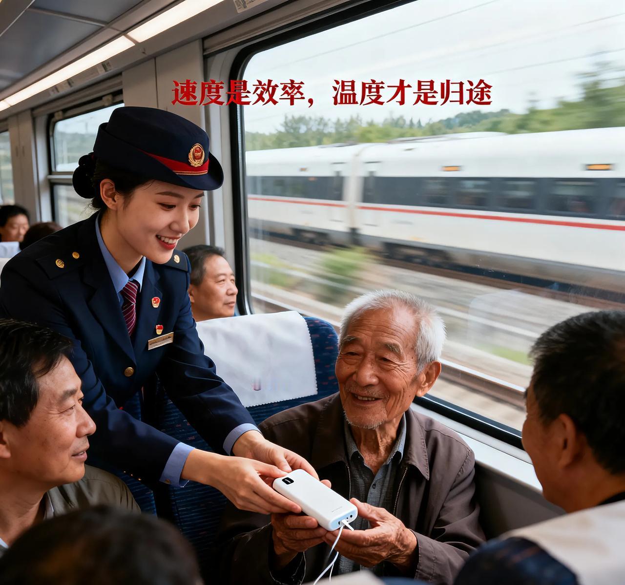 火车越跑越快，这份人情味可不能丢！
 
“速度是效率，温度才是归途”，火车一次次