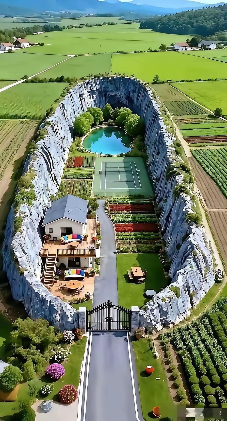 都是世外桃源，古代人的世外桃源。
现代避暑山庄，快递到不了。
久久出一次山，这种