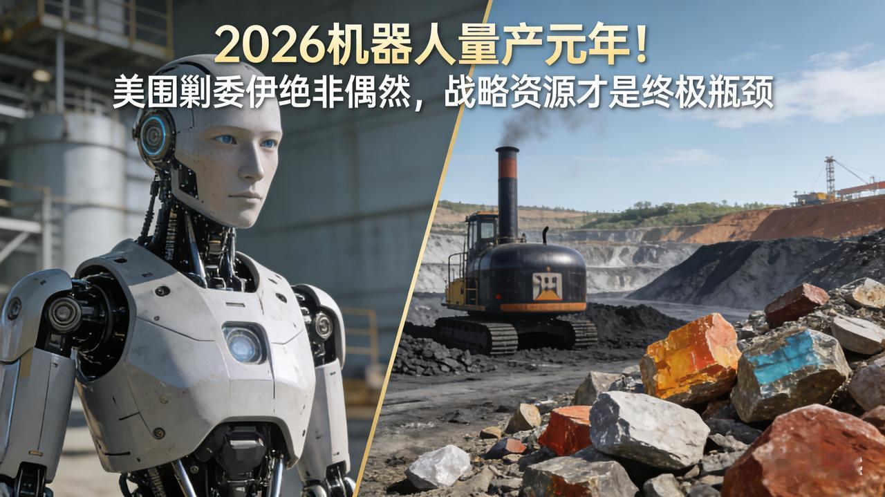 2026机器人量产元年！美围剿委伊绝非偶然，战略资源才是终极瓶颈
 
2026年