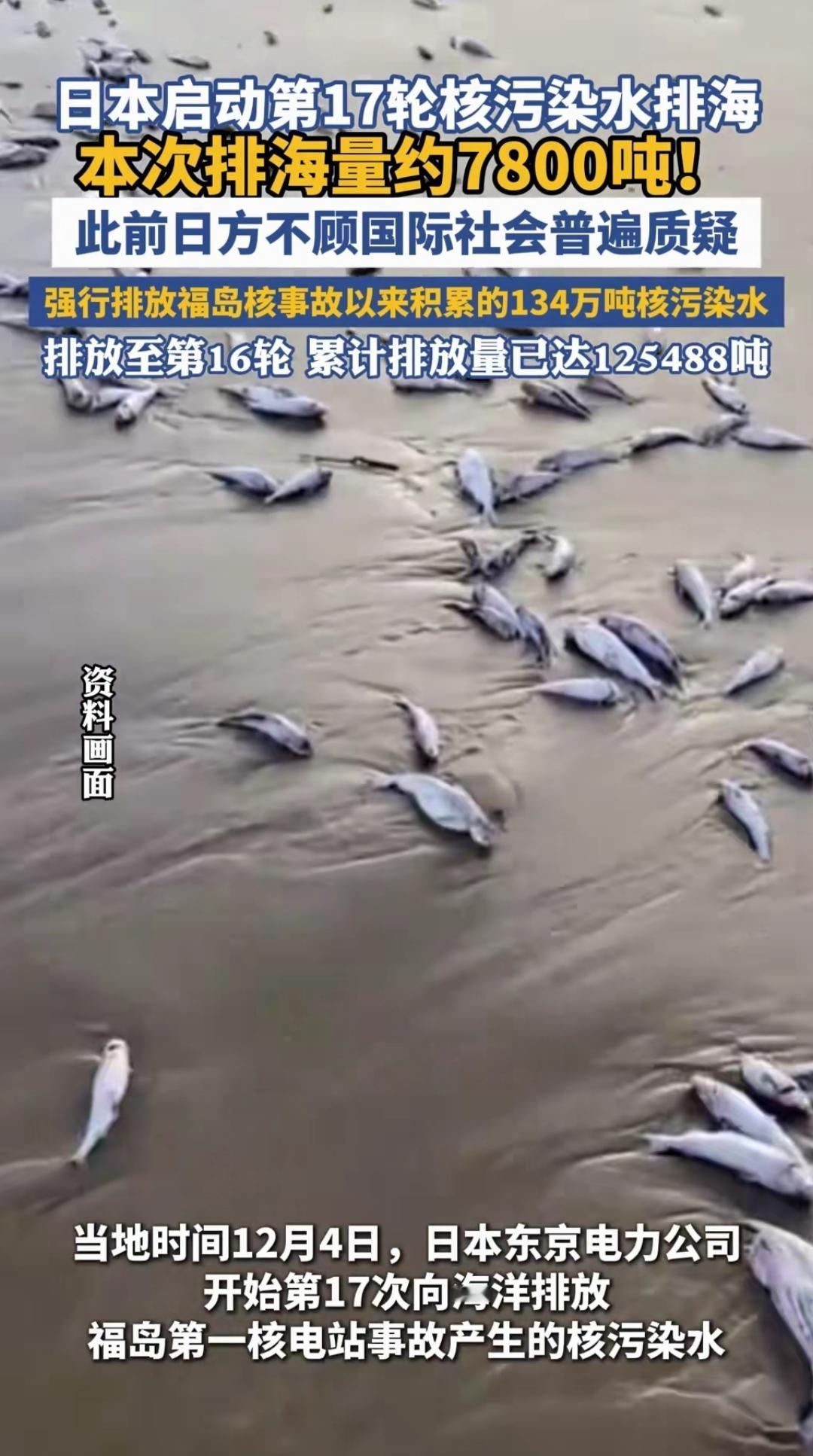 你敢信吗？日本第17轮核污染水排海又启动了！央视新闻一报出来，心里只剩一片冰凉，