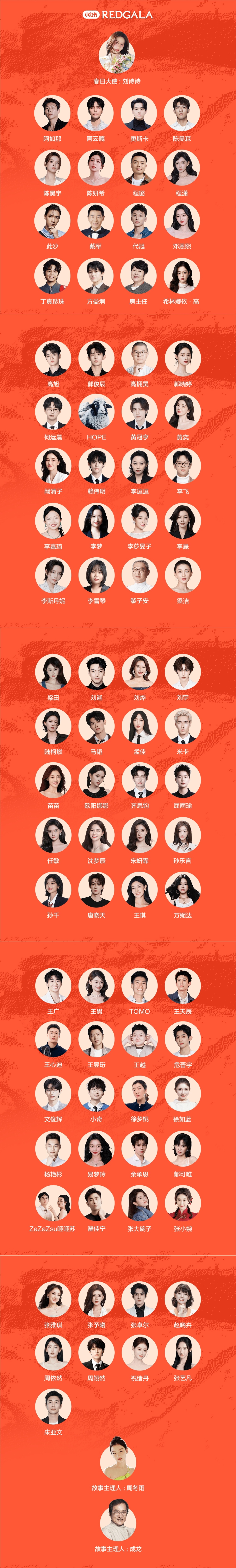 小红书REDGALA官宣虞书欣，和周冬雨、成龙一起作为故事主理人，期待红毯造型了
