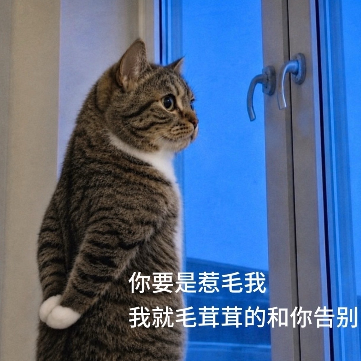 好儿像一只狸花，丹阳像随时担心被狸花弃养了的铲屎官 