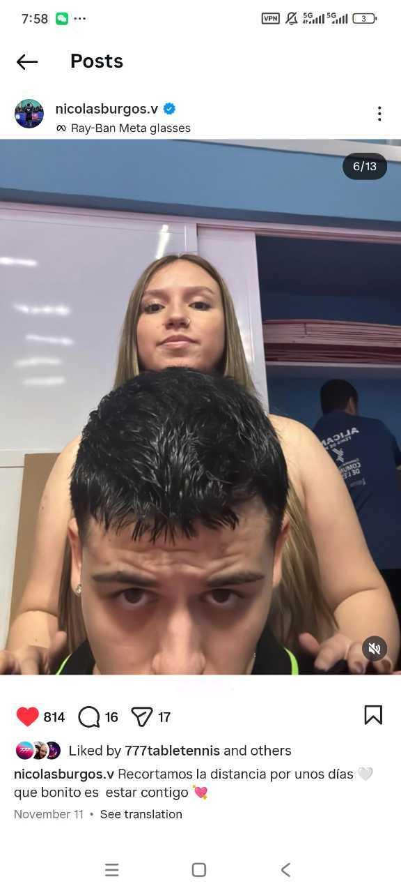 5246【辟谣】智利今天的混双选手是夫妻？假！非常假！作为男选手尼古拉斯博格斯的