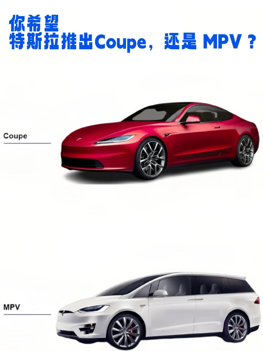 特斯拉推出Coupe&MPV车型，会不会受欢迎？