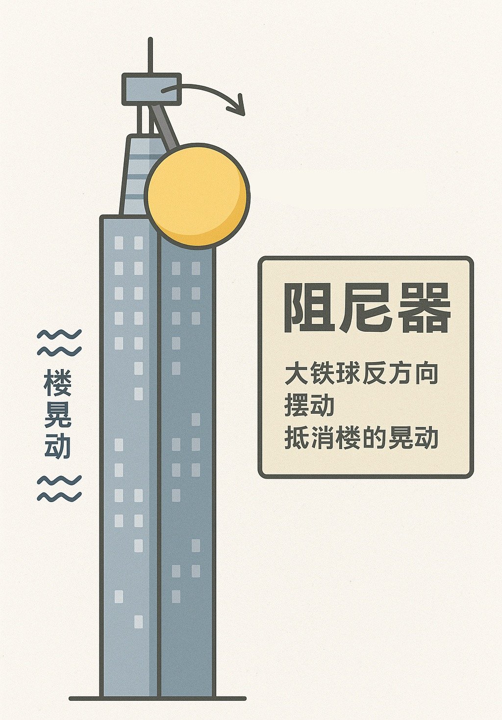 上海中心千吨阻尼器开始摆动台风巴威逼近上海，上海中心125层的千吨阻尼器肉眼可见