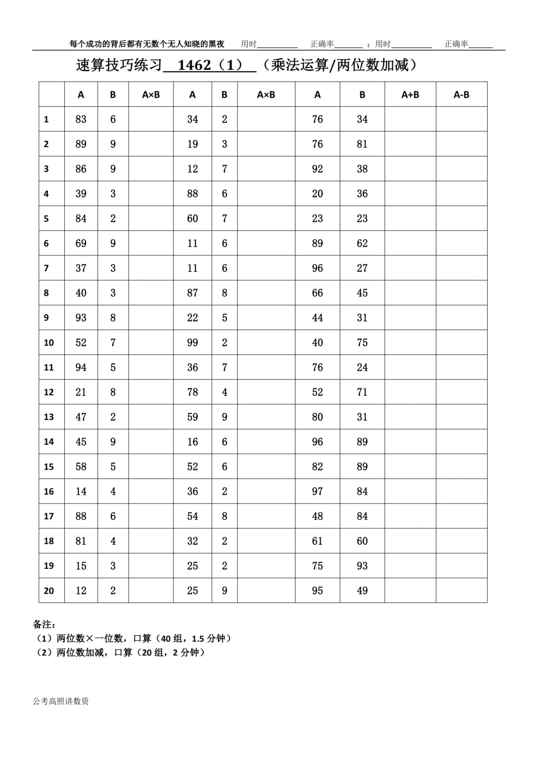 资料分析速算练习1462