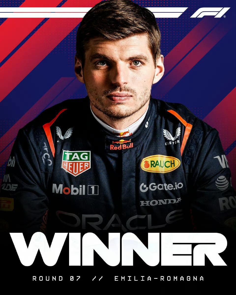 F1[超话] 恭喜红牛车手维斯塔潘拿下2025f1伊莫拉站 冠军！本赛季第二冠！
