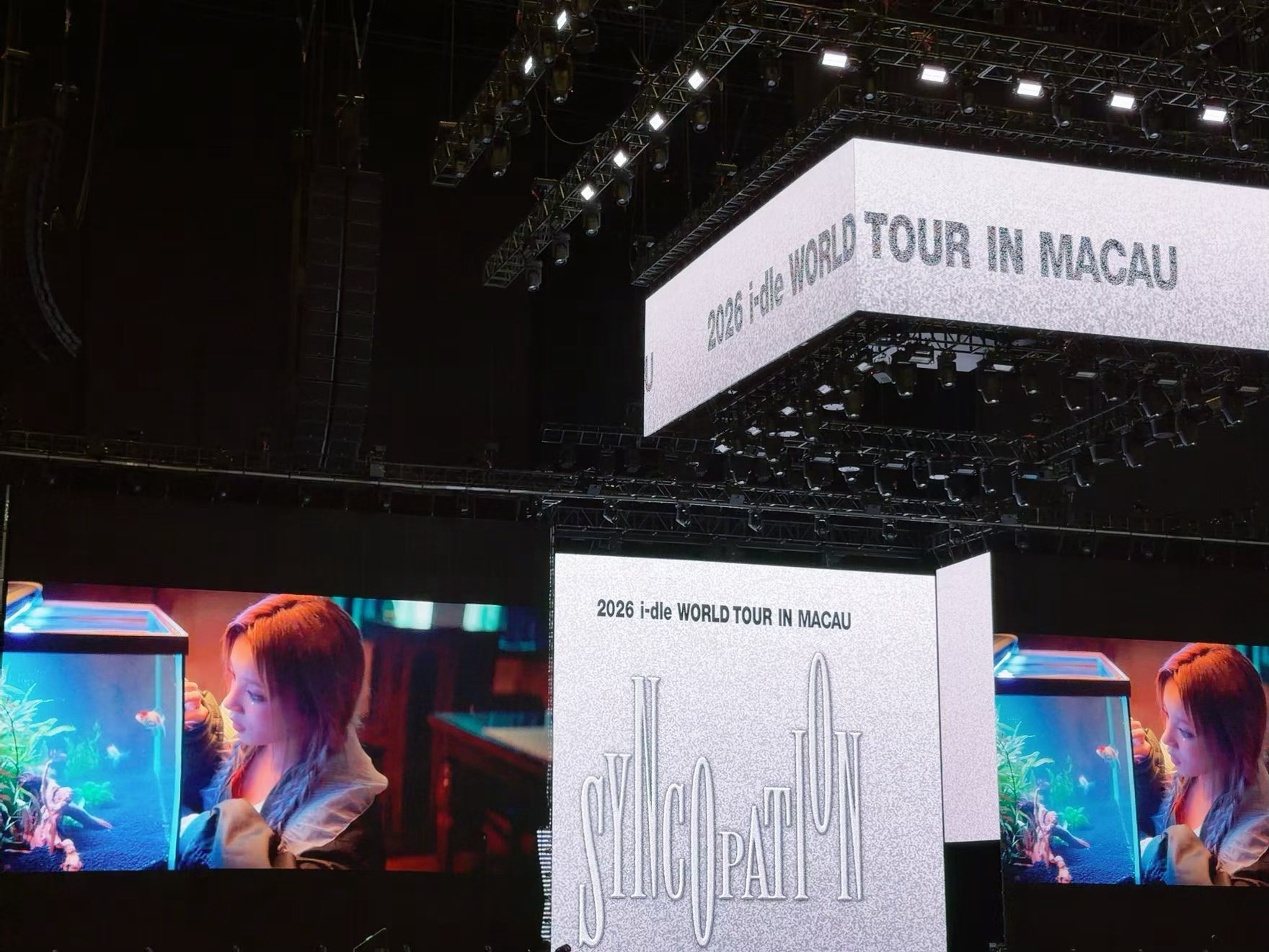 我悦心满意足了，2026 i-dle WORLD TOUR，她看到了她主担宋雨琦