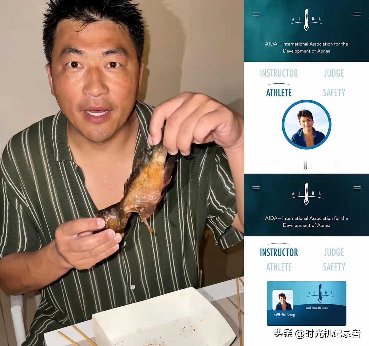 我一个不会游泳的都知道海龟是保护动物，这个潜水教练会不知道？
中国自由潜水教练商