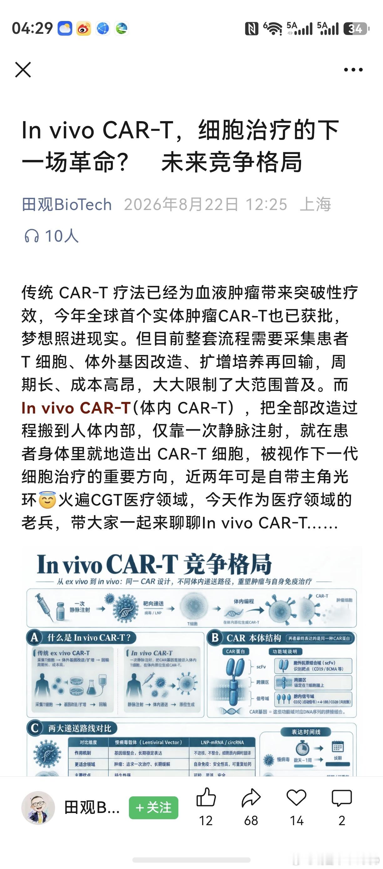 老鸭相当于文盲，仅做报道搬运工。第一篇是文章，第二篇是原启生物采访录。生活中，老