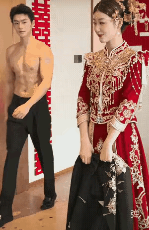 这新娘子太活泼了，肢体语言极丰富，表演欲望很强，不去当演员太浪费人才了。

（网