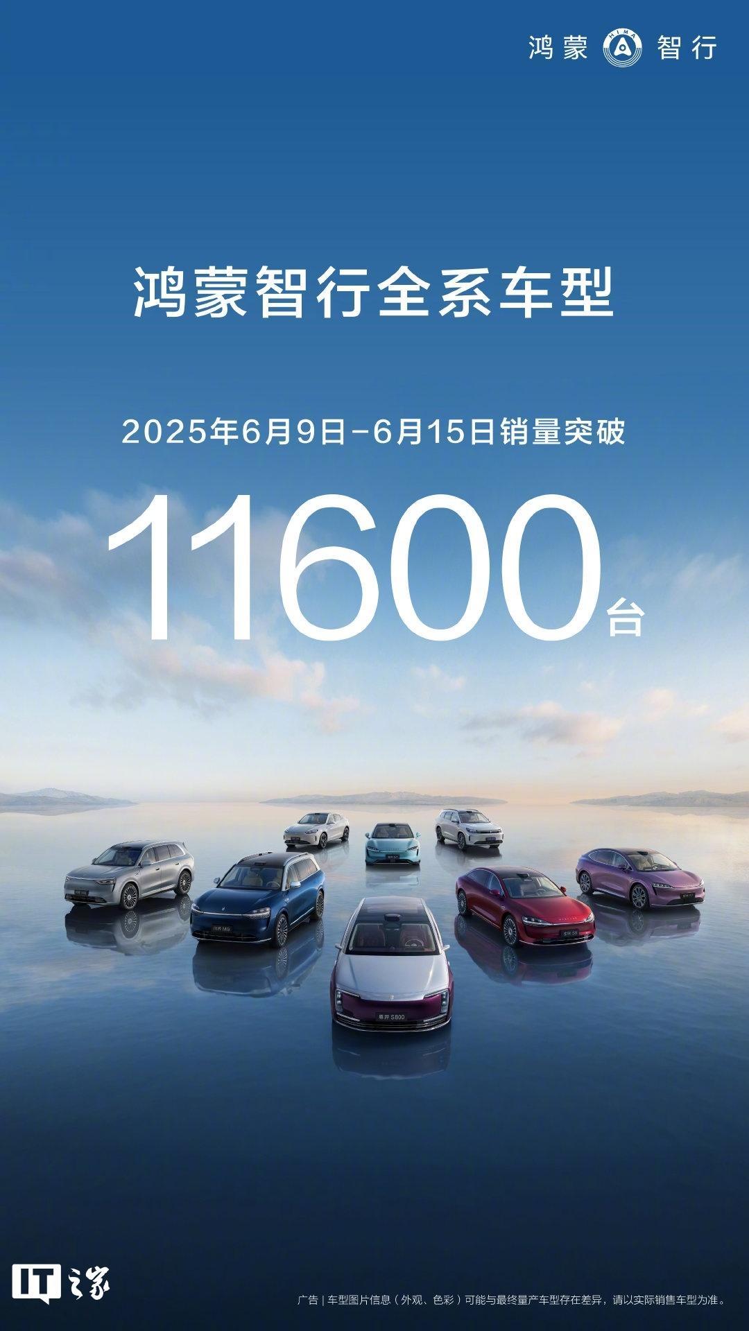 【鸿蒙智行周销量连续 4 周破万，2025 年 6 月 9 日-15 日破 11