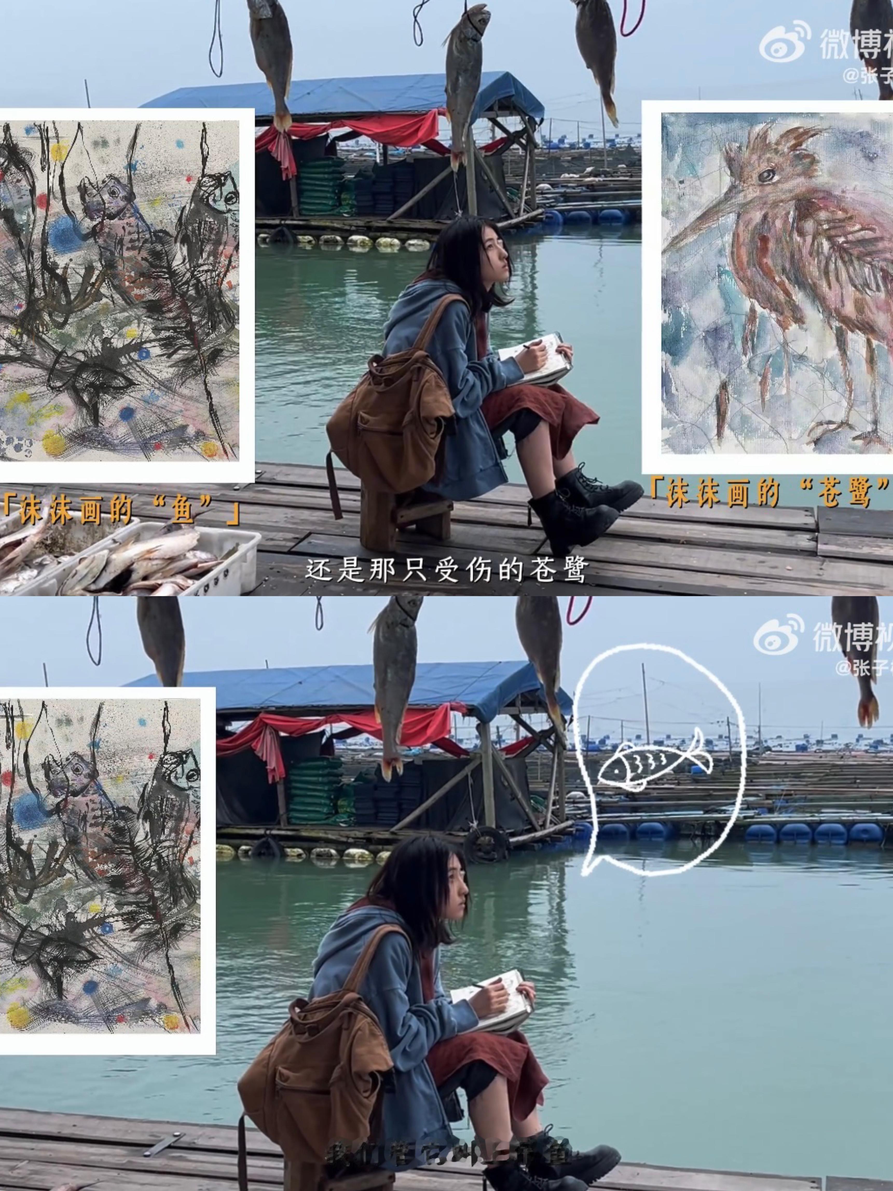 张子枫为林沫沫画的画看了张子枫的微博才知道原来子枫为沫沫画了这么多画哇！在妹妹的