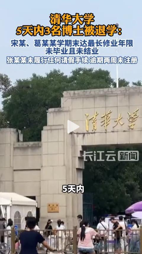 规则面前，谁都没特权！5天退3人，清华这回动真格了。5月11日，清华大学社科学院