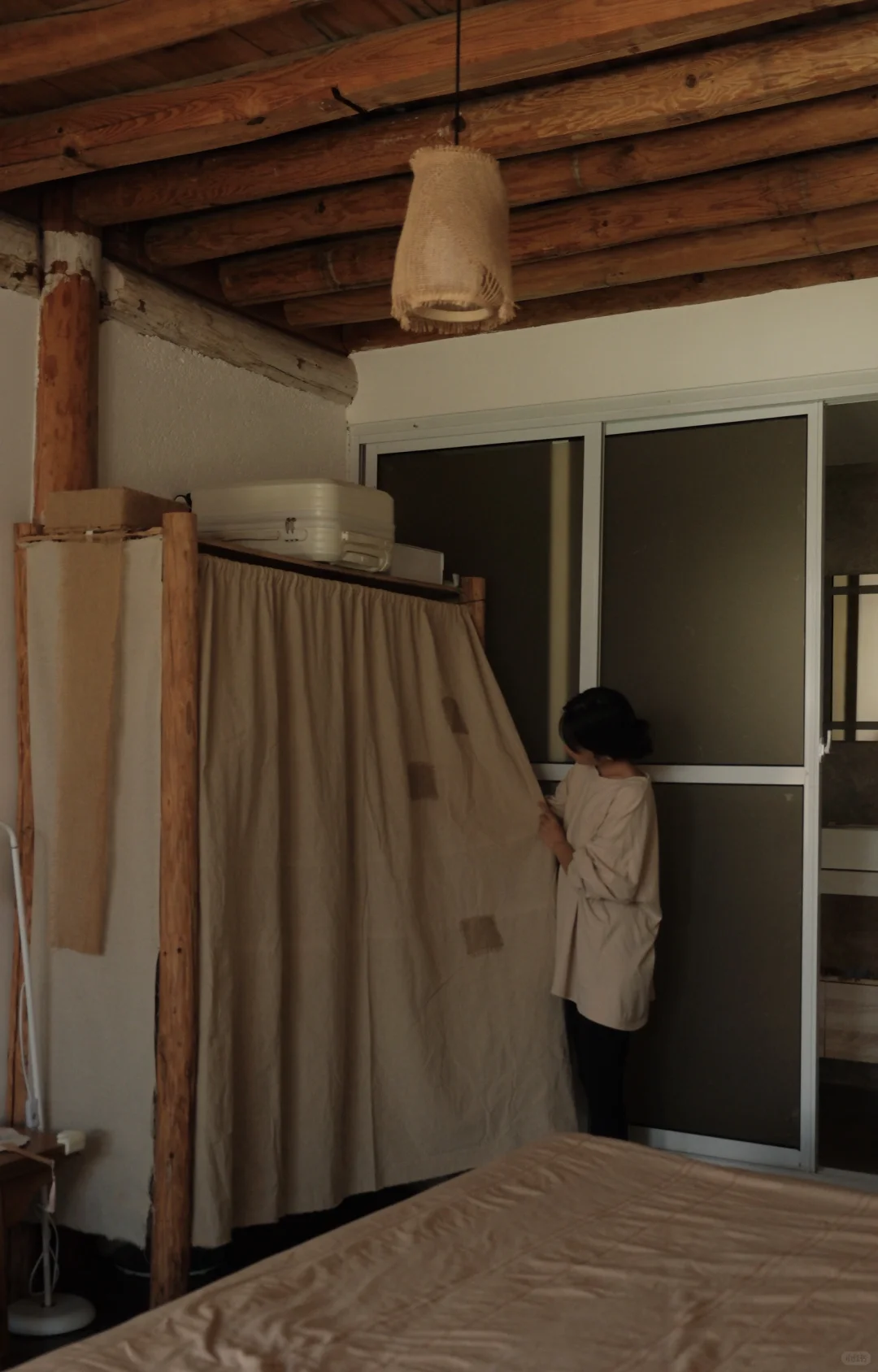 用9块钱，20分钟做了个门帘