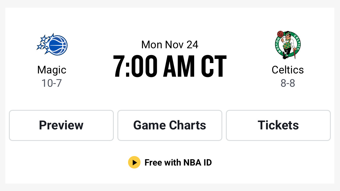 直播预告 : 明早07:00【 2025-26赛季 】 NBA常规赛 ( G17