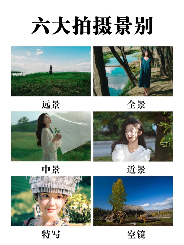摄影的6大拍摄景别||一看就会❗️