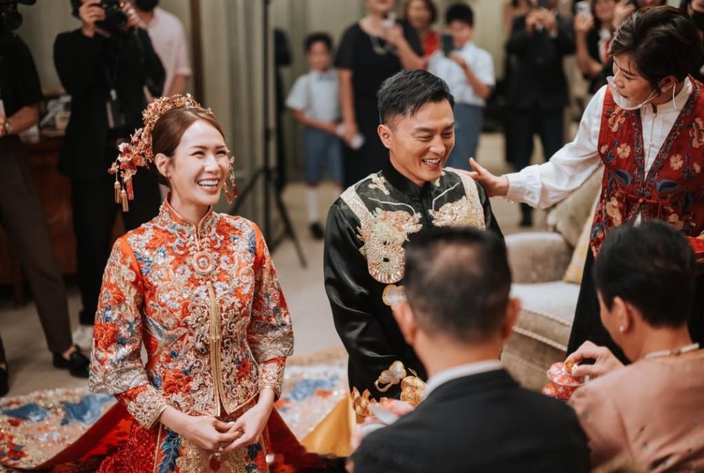 杨明庄思明结婚｜姐姐庄思敏送上现金贺礼相当实在 点名关嘉敏吴沚默抢花球：不少人渴