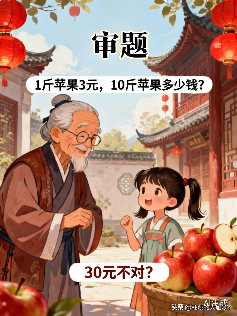 姥姥问外孙女，你这次数学考试考了90分，你那十分是怎么丢的呢？
外甥女说有一道题