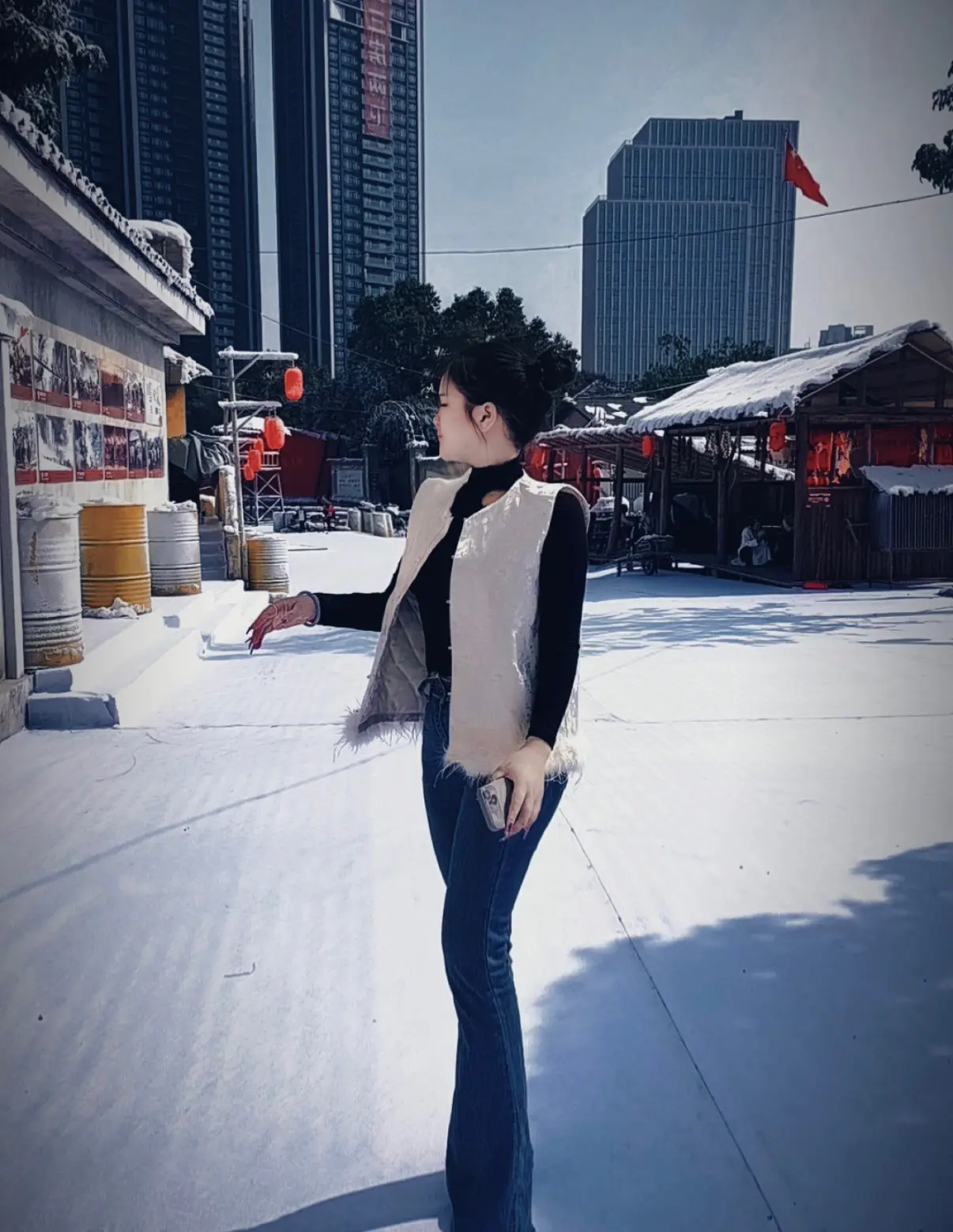 被骗的次数多了 自然就精了街拍