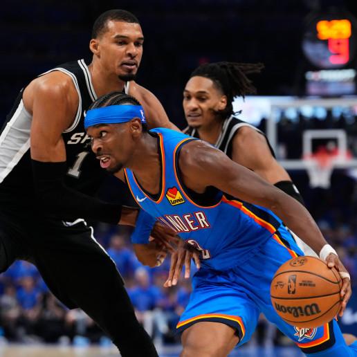 NBA官方周一公布数据显示，圣安东尼奥马刺与俄克拉荷马城雷霆的西部决赛抢七大战创