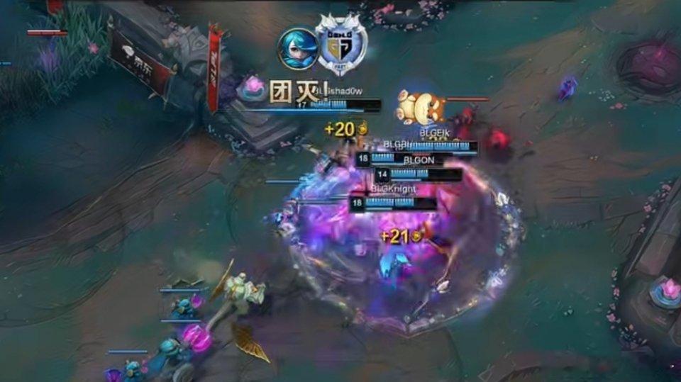 AL团灭傻豆亮GEN队标 AL1-1 BLG，第二局BLG扳平比分，最后一波团战