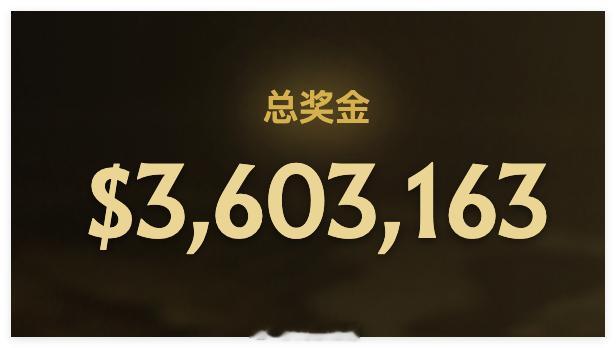 总奖金池360万了，感觉今年发力猛了，可能会是未来几届里最高的了，除非再来中国D